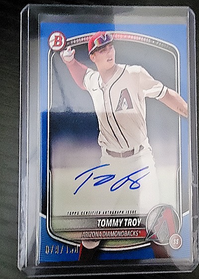 2025 Bowman #BPA-TT Tommy Troy — front