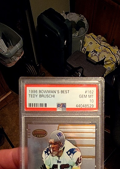 1996 Bowman's Best #162 Tedy Bruschi — front