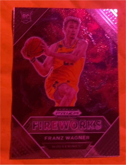 2021 Panini Prizm Draft Picks Fireworks #7 Franz Wagner — front