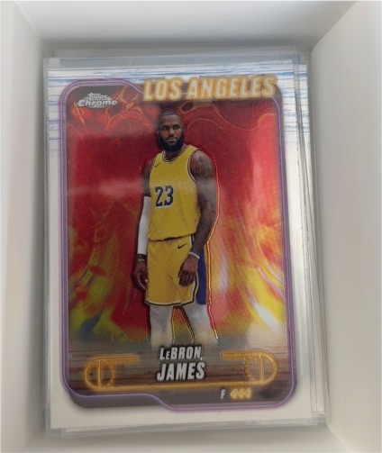 2024 Topps Chrome #22 LeBron James — front