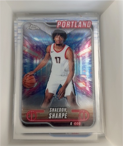 2024-25 Topps Chrome #25 Shaedon Sharpe — front