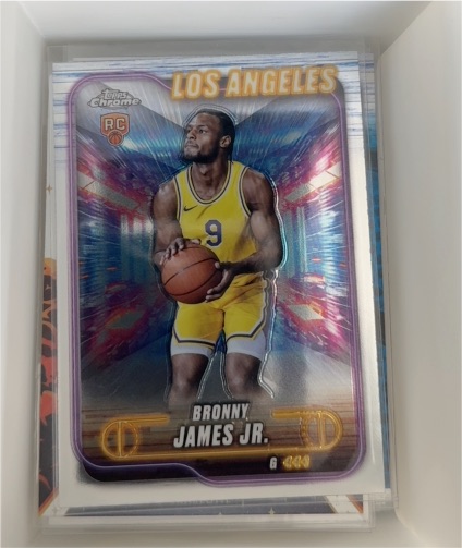 2024-25 Topps Chrome #149 Bronny James Jr. — front