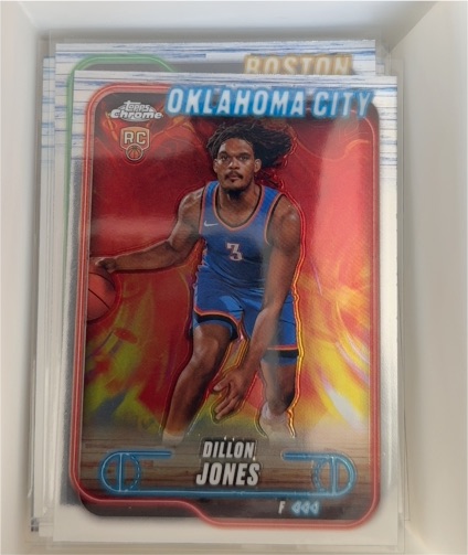 2024-25 Topps Chrome #189 Dillon Jones RC Oklahoma City Thunder — front
