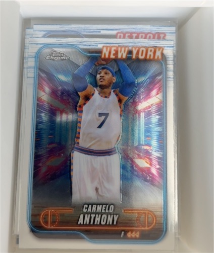 2024-25 Topps Chrome #83 Carmelo Anthony New York Knicks — front