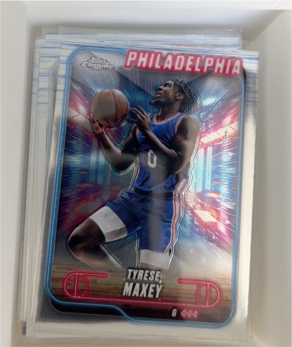 2024-25 Topps Chrome #40 Tyrese Maxey — front