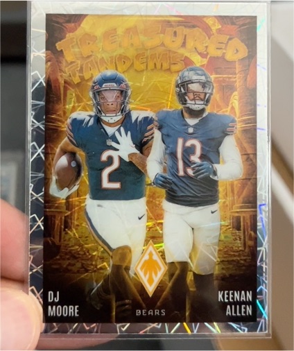 2024 Panini Phoenix #TT-CHI DJ Moore / Keenan Allen Treasured Tandems — front