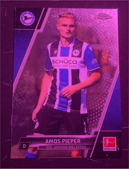 2021-22 Topps Chrome Bundesliga #20 Amos Pieper — front