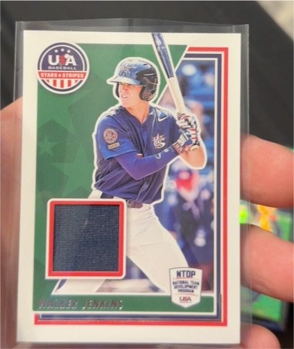2022 Panini USA Baseball Stars & Stripes #USAM-WJ Walker Jenkins — front