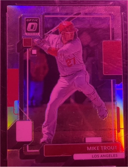 2022 Panini Donruss Optic #M21 Mike Trout — front
