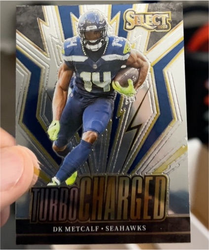 2023 Panini Select #TUR-DKM DK Metcalf Turbocharged — front