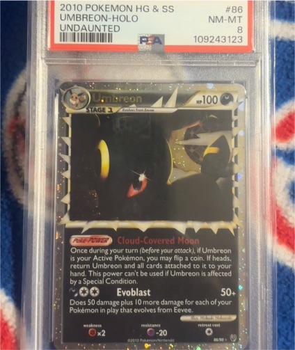 2010 Pokémon HG & SS Undaunted #86 Umbreon Prime Holo — front