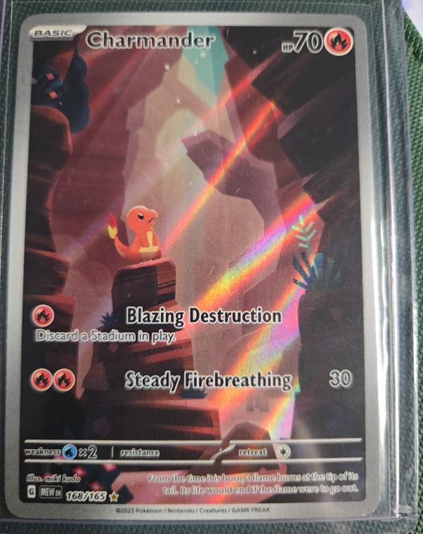 2023 Pokémon Scarlet & Violet 151 #168/165 Charmander Illustration Rare — front