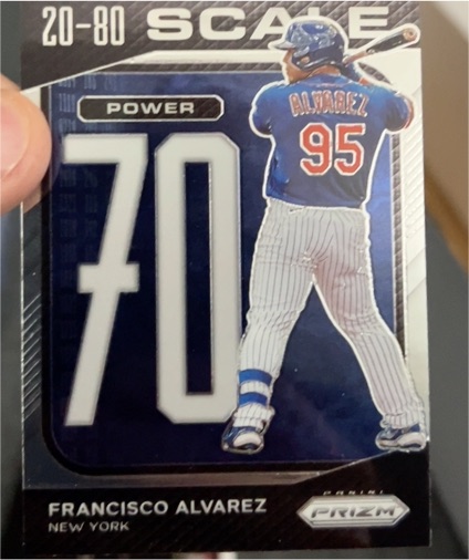 2023 Panini Prizm #SC3 Francisco Alvarez 20-80 Scale — front