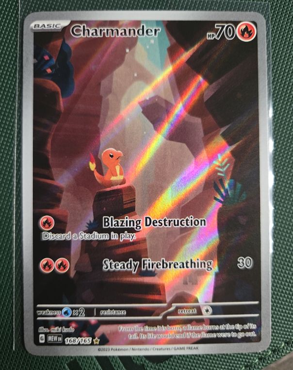 2023 Pokémon Scarlet & Violet 151 #168/165 Charmander Illustration Rare — front
