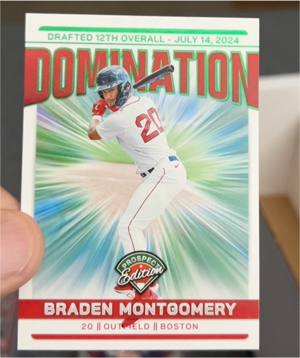2024 Panini Prospect Edition Domination #9 Braden Montgomery — front