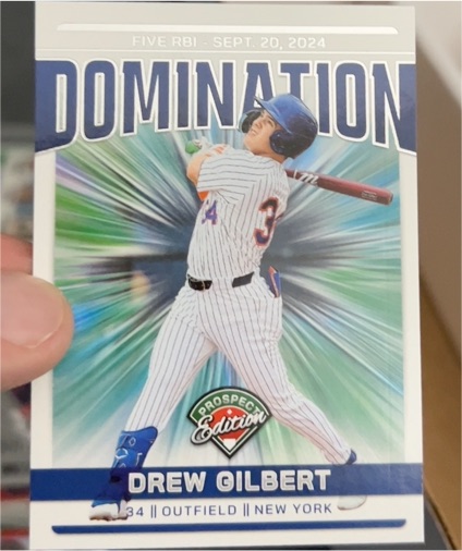 2024 Panini Prospect Edition #15 Drew Gilbert Domination — front