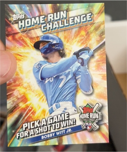 2024 Topps Home Run Challenge #HRC-29 Bobby Witt Jr. — front