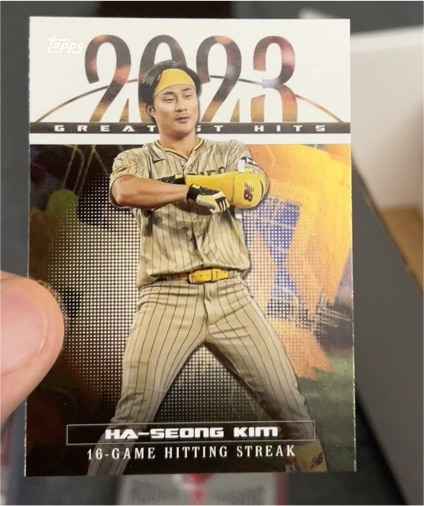 2024 Topps Series 1 2023 Greatest Hits #23GH-15 Ha-Seong Kim — front