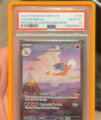 2023 Pokémon MEW EN Charizard ex #199 Special Illustration Rare — front