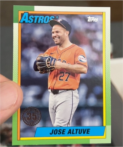 2025 Topps Series 1 - 1990 Topps Baseball #T90-9 Jose Altuve — front