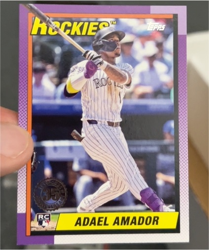 2025 Topps Series 1 - 1990 Topps Baseball Adael Amador #T90-83 — front