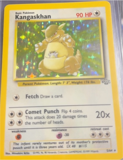 1999 Pokémon Jungle #5 Kangaskhan — front