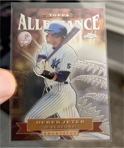 2000 Topps Chrome #TA1 Derek Jeter Topps Allegiance — front