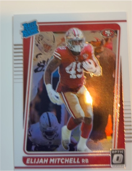 2021 Donruss Optic #291 Elijah Mitchell — front