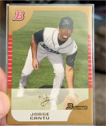2005 Bowman #117 Jorge Cantu — front