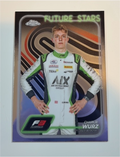 2024 Topps Chrome Formula 1 F1 F3 #58 Charlie Wurz — front