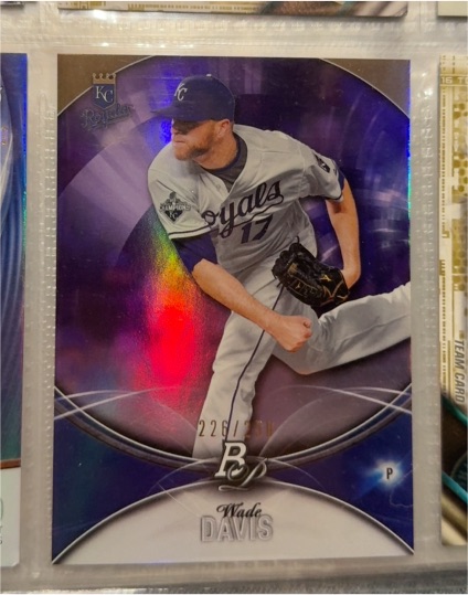 2016 Bowman Platinum #44 Wade Davis — front