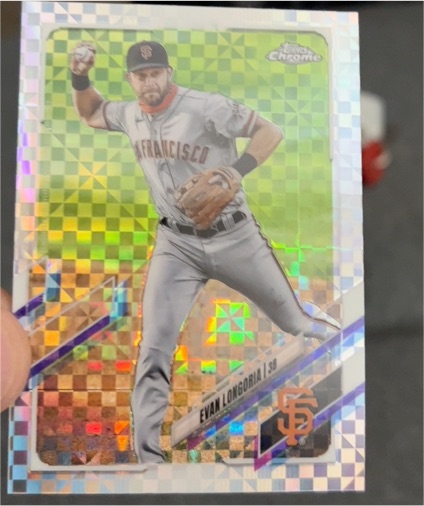 2021 Topps Chrome #125 Evan Longoria — front