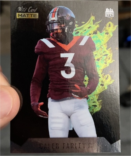 2021 Wild Card Matte #MRHR-16 Caleb Farley — front