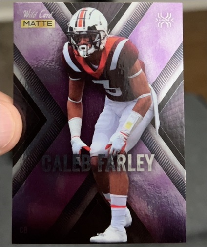 2021 Wild Card Matte #MXP-10 Caleb Farley — front