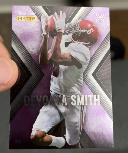 2021 Wild Card Matte X-Plode #MXP-1 Devonta Smith — front