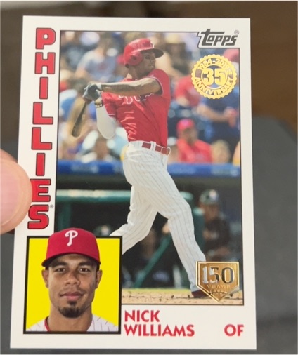 2019 Topps 1984 Topps 35th Anniversary #T84-25 Nick Williams — front