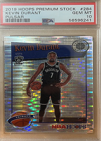2019 Hoops Premium Stock #284 Kevin Durant — front