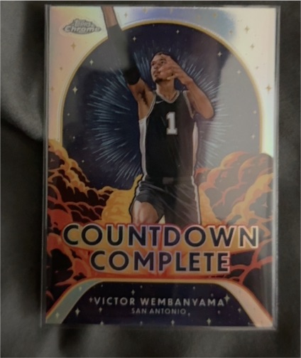 2024-25 Topps Chrome #CC-1 Victor Wembanyama Countdown Complete — front