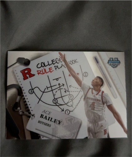 2024-25 Bowman Chrome University #CRP-1 Ace Bailey College Rule Playbook — front