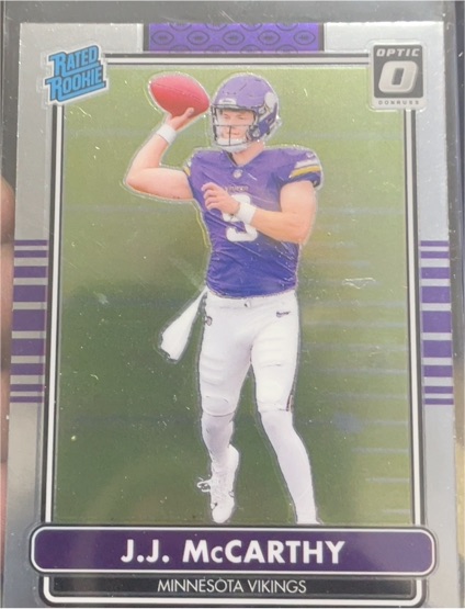 2024 Donruss Optic #10 J.J. McCarthy 2014 Retro Series — front