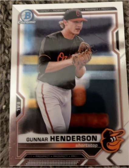2021 Bowman Chrome #BCP-49 Gunnar Henderson — front