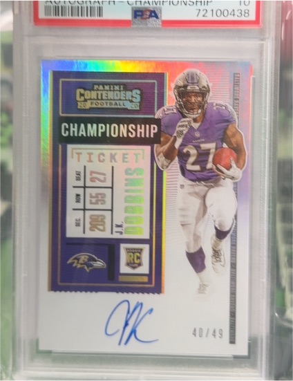2020 Panini Contenders #123 J.K. Dobbins — front