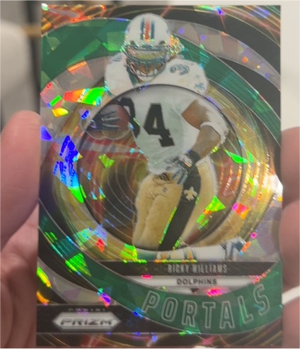 2024 Panini Prizm #5 Ricky Williams Portals Green Ice — front