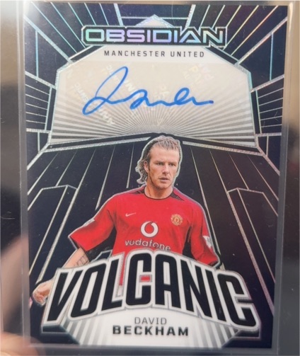 2023-24 Panini Obsidian Volcanic #5 David Beckham — front