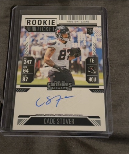 2024 Panini Contenders #247 Cade Stover Rookie Ticket — front