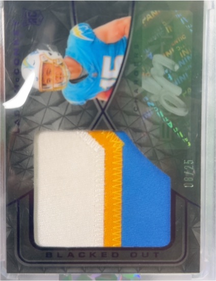 2024 Panini Black Blacked Out #RSM-19 Ladd McConkey — front