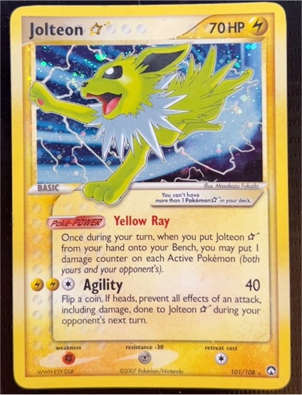 2007 Pokémon EX Power Keepers #101 Jolteon — front