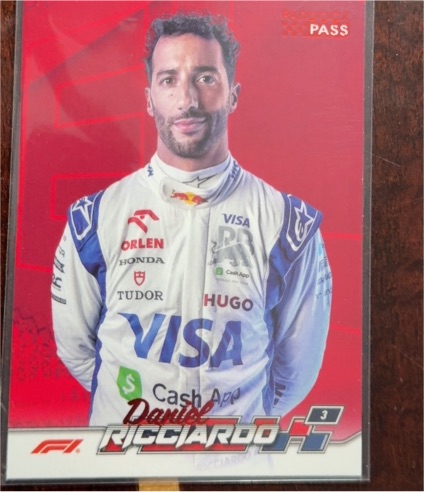 2024 Topps Paddock Pass Formula 1 #68 Daniel Ricciardo — front