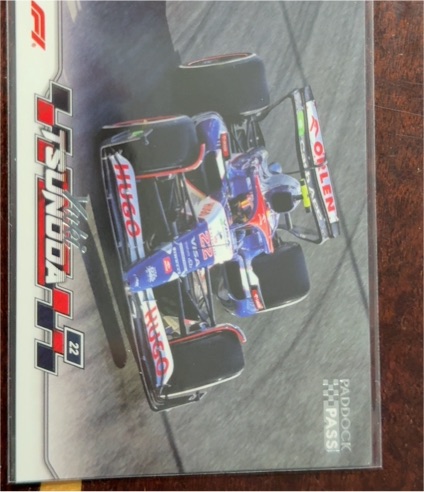 2024 Topps Paddock Pass Formula 1 #47 Yuki Tsunoda — front