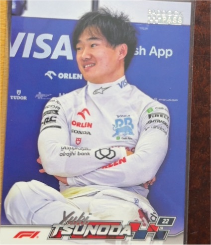 2024 Topps Paddock Pass Formula 1 #17 Yuki Tsunoda — front